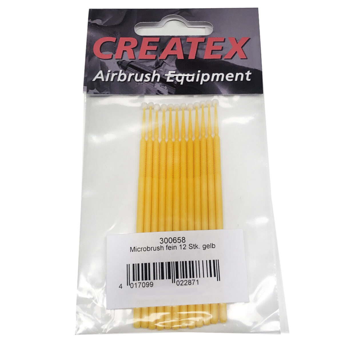 CREATEX Microbrush 12τεμ. fine, yellow