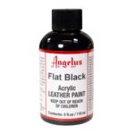 Angelus Leather Paint Flat Black 4oz