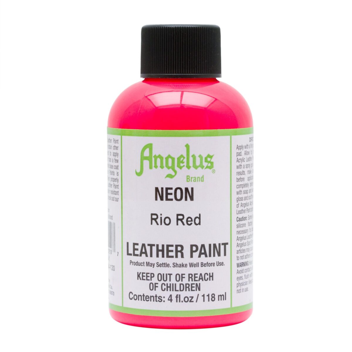 Angelus Leather Paint Neon Rio Red 118ml