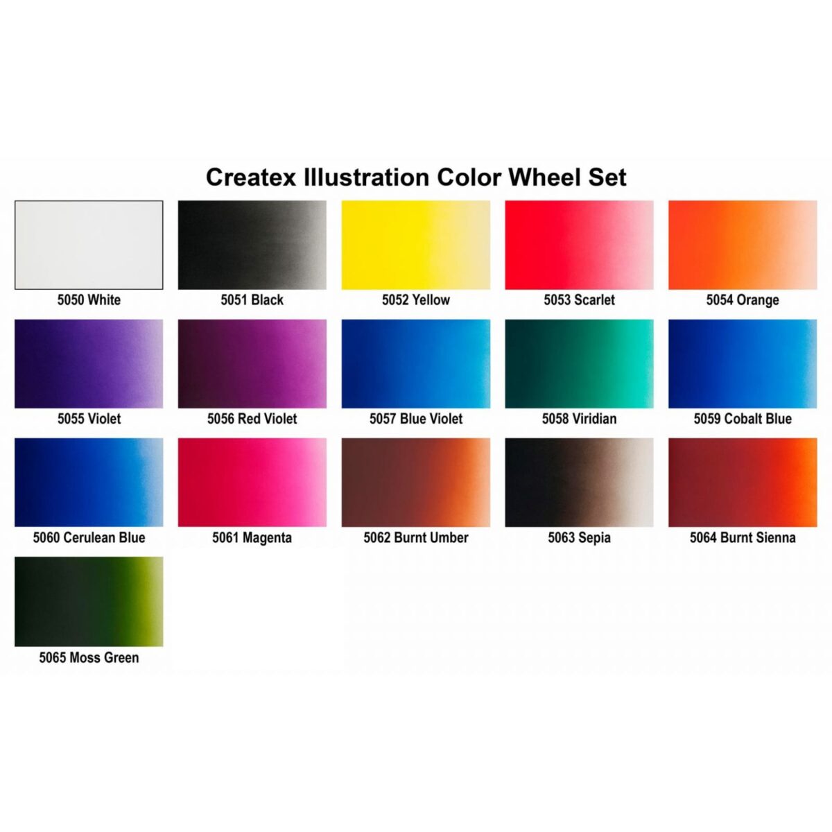 Createx illustration color wheel set