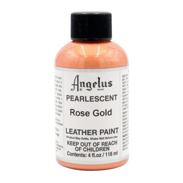 Angelus Leather Paint Pearlescent Rose Gold 118ml