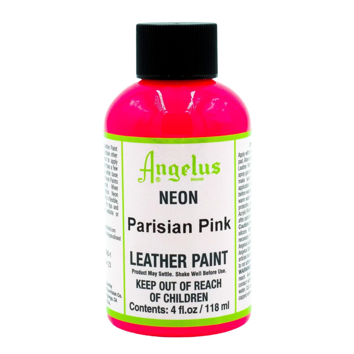 Angelus Leather Paint Neon Parisian Pink 118ml