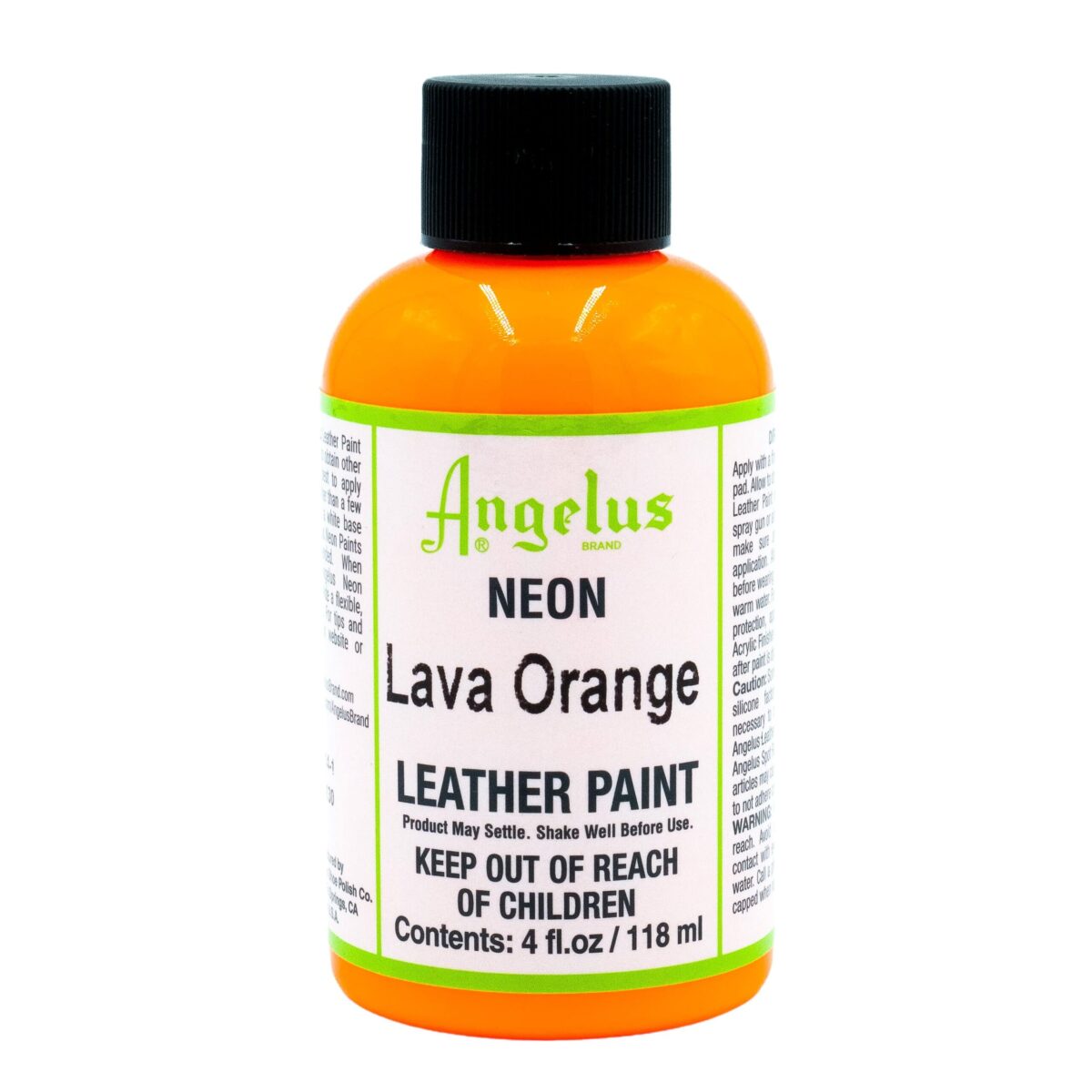 Angelus Leather Paint Neon Lava Orange 118ml
