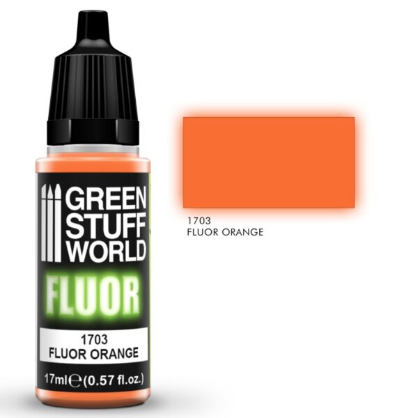 Fluor Paint ORANGE (Φωσφορούχο Χρώμα ΠΟΡΤΟΚΑΛΙ) 17ml