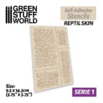Επανατοποθετούμενο Αυτοκόλλητο Στένσιλ - Reptile Skin (Self-adhesive stencil)