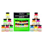 Angelus Acrylic Leather Paint - Neon Color Kit (12τεμ / 29,5ml)