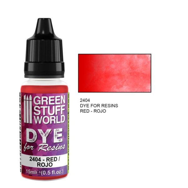 Dye for Resins RED 15ml - Βαφή για Ρητίνη ΚΟΚΚΙΝΟ 15ml