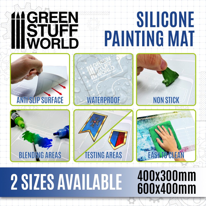 Silicone Painting Mat 600x400mm - Επιφάνεια Ζωγραφικής απο Σιλικόνη 600x400mm