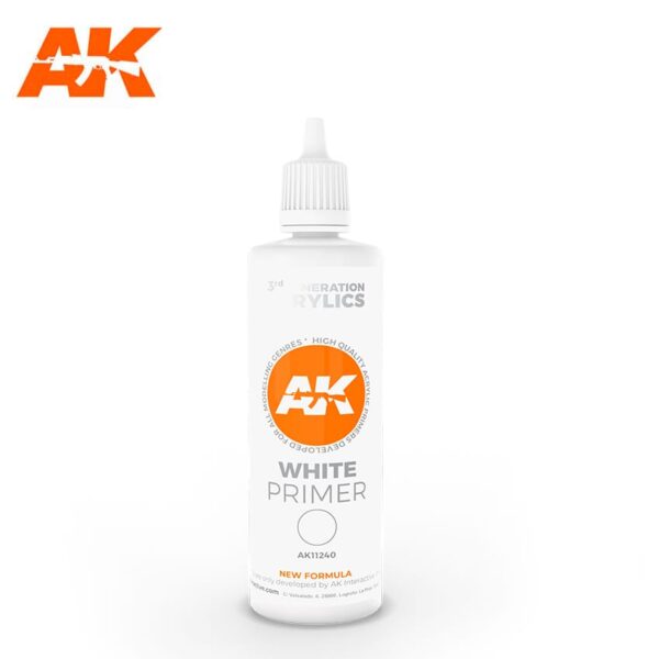 AK WHITE PRIMER 100ml - AK AΣΤΑΡΙ ΛΕΥΚΟ 100ml