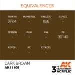 AK DARK BROWN – STANDARD 17ml