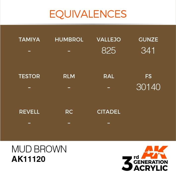 AK MUD BROWN – STANDARD 17ml