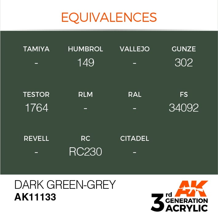 AK DARK GREEN-GREY – STANDARD 17ml