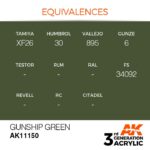 AK GUNSHIP GREEN – STANDARD 17ml