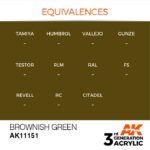 AK BROWNISH GREEN – STANDARD 17ml