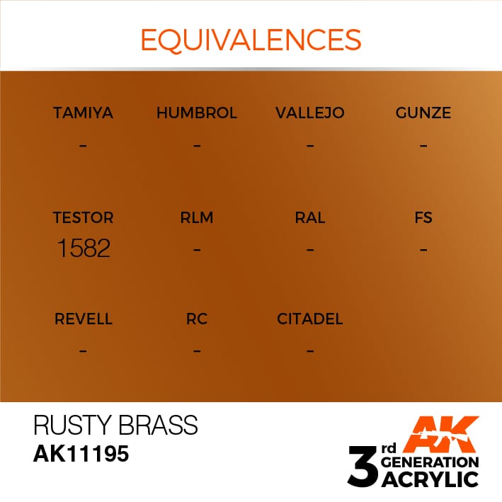 AK RUSTY BRASS – METALLIC 17ml