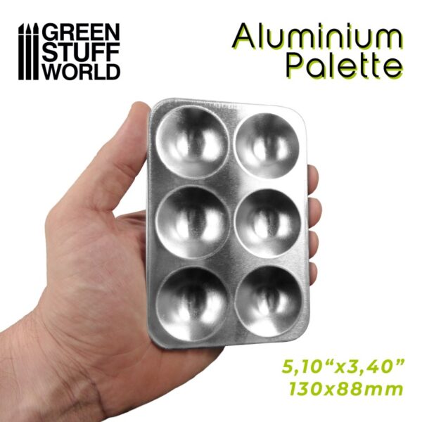 Aluminium Rectangular Mixing Palette - Αλουμινένια Παλέτα Ανάμειξης Χρωμάτων