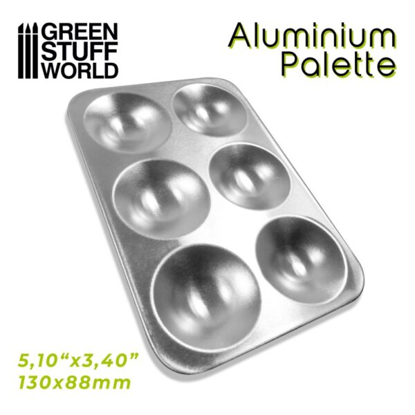 Aluminium Rectangular Mixing Palette - Αλουμινένια Παλέτα Ανάμειξης Χρωμάτων