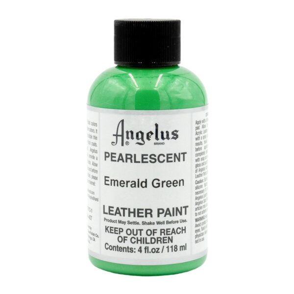 Angelus Leather Paint Pearlescent Emerald Green 118ml