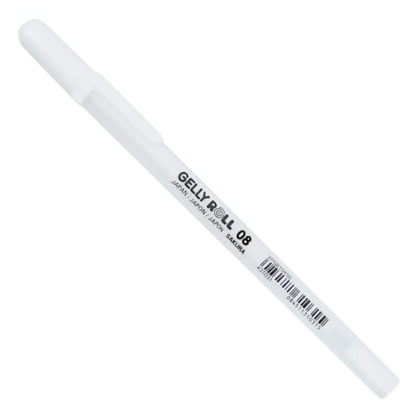 Sakura Στυλό 0.4mm με Λευκό Mελάνι Gelly Roll® 08 MEDIUM