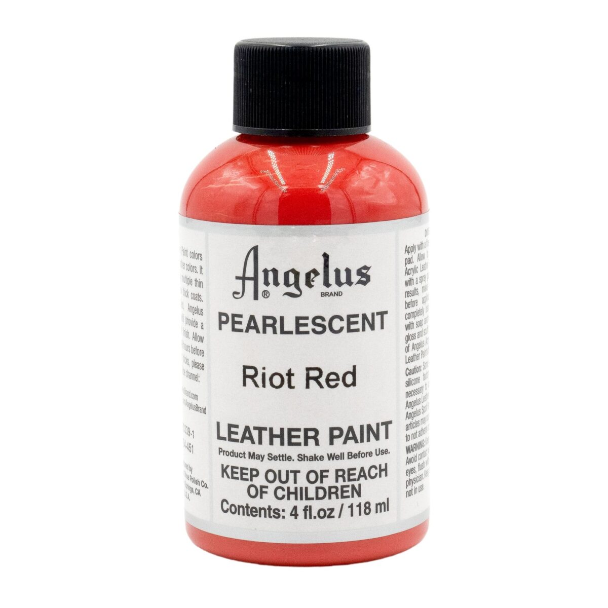Angelus Leather Paint Pearlescent Riot Red 118ml