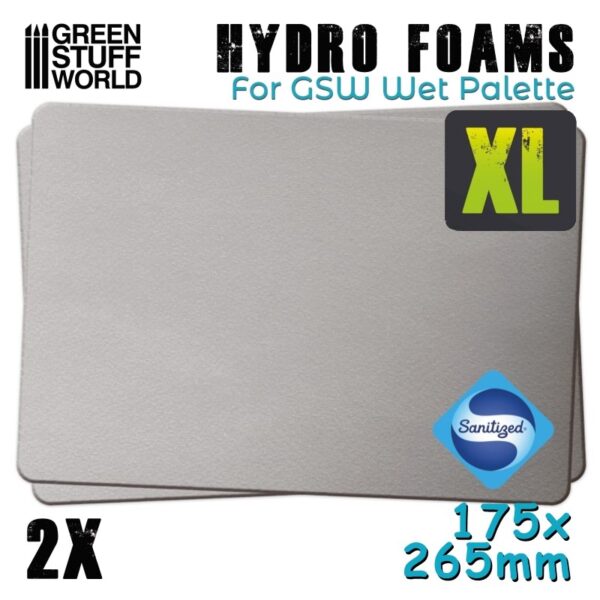 Wet Palette Hydro Foams XL x2 - Ανταλλακτικά Σφουγγάρια (2τεμ.) για Υγρή Παλέτα Ζωγραφικής XL