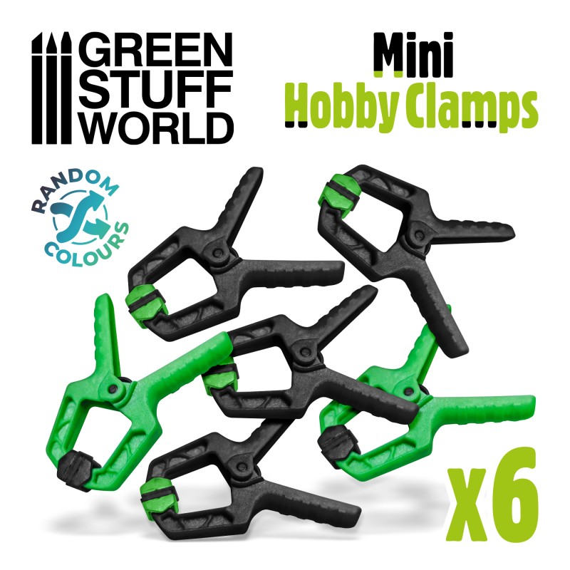 Mini hobby clamps x6 - Μίνι σφιγκτήρες χόμπι (6τεμ.)