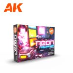 AK NEON COLORS SET (SPECIAL SET 6x17ml) - ΑΚ ΣΕΤ ΑΚΡΥΛΙΚΩΝ ΧΡΩΜΑΤΩΝ ΣΕ ΦΘΟΡΙΖΩΝ ΧΡΩΜΑΤΙΣΜΟΥΣ (6Χ17ml)