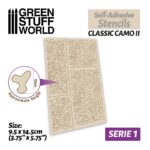 Επανατοποθετούμενο Αυτοκόλλητο Στένσιλ - Self-adhesive stencils - Classic Camo 2