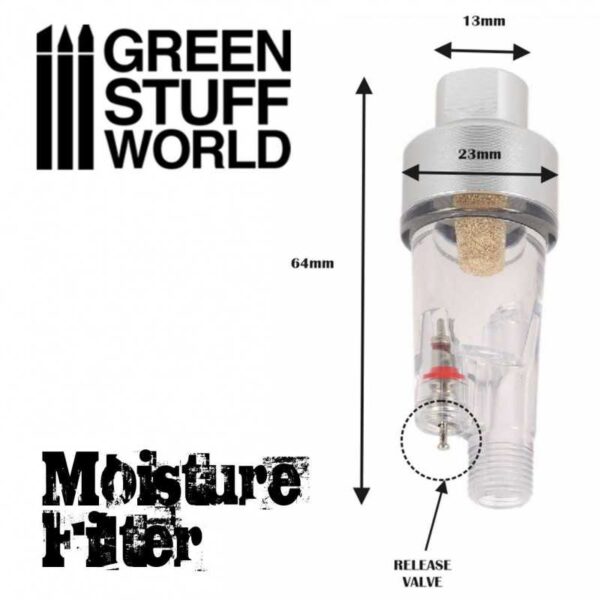 Airbrush Moisture Air Filter 1/8 - Φίλτρο Υγρασίας Αερογράφου με σπείρωμα 1/8