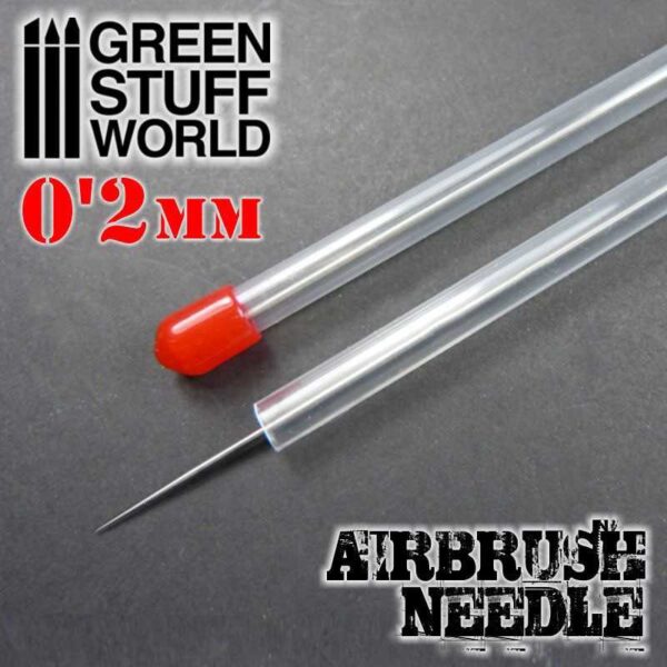 GSW Airbrush Needle 0.2mm - Ανταλλακτική Βελόνα 0.2mm για αερογράφο Green Stuff World 0.2