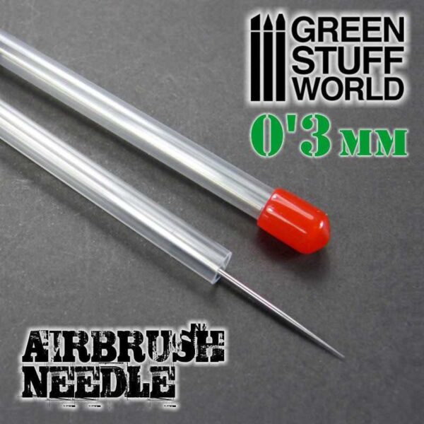 GSW Airbrush Needle 0.3mm - Ανταλλακτική Βελόνα 0.3mm για Αερογράφο Green Stuff World 0.3