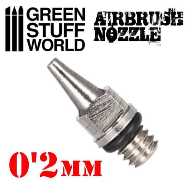 GSW Airbrush Nozzle 0.2mm 0.2mm - Ανταλλακτικό Μπέκ 0.2mm για Aερογράφο Green Stuff World 0.2