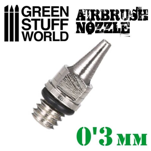 GSW Airbrush Nozzle 0.3mm - Ανταλλακτικό Μπέκ 0.3mm για Aερογράφο Green Stuff World 0.3
