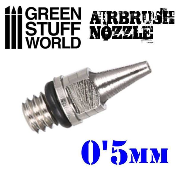 GSW Airbrush Nozzle 0.5mm - Ανταλλακτικό Μπέκ 0.5mm για Aερογράφο Green Stuff World 0.5