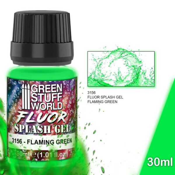 Splash Gel - Flaming Green 30ml - Φθορίζον Gel Πράσινο 30ml
