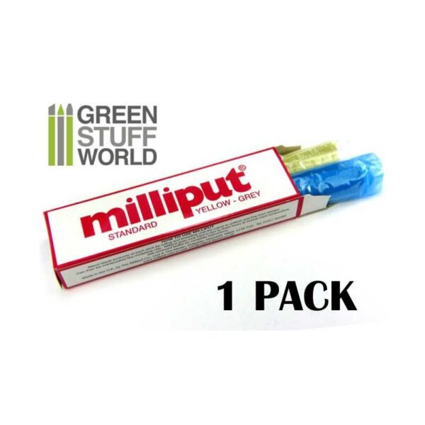 Milliput Standard Yellow Grey - Εποξικός Στόκος Δυο Συστατικών Milliput Κίτρινο - Γκρι