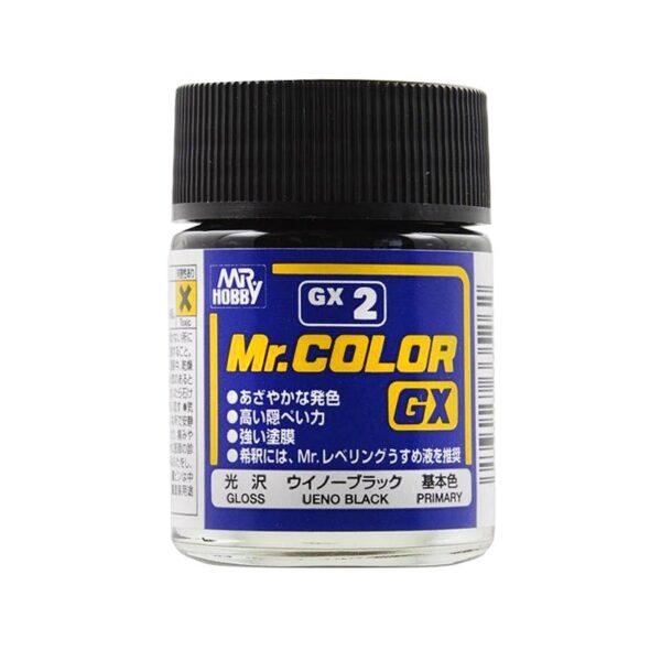 GX-2 Mr. Color GX (18 ml) Ueno Black