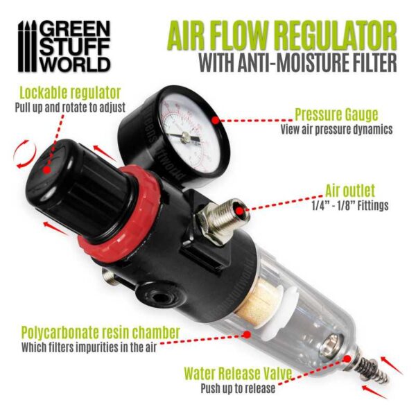 Airbrush Air Flow Regulator - Ρυθμιστής Rοής Aέρα Aερογράφου
