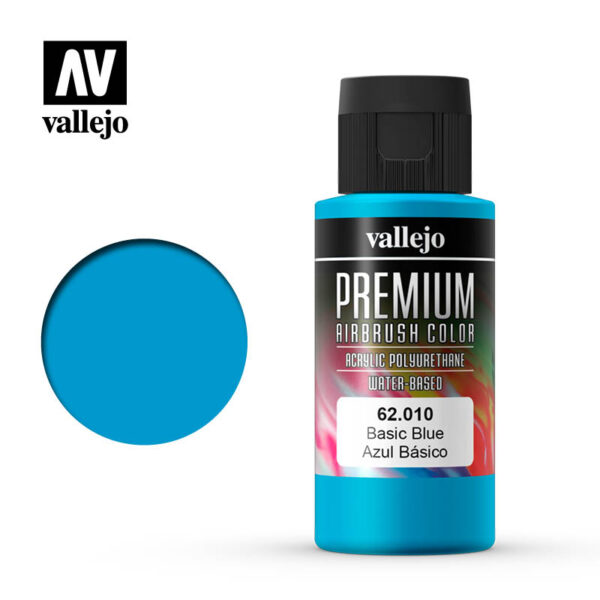 Vallejo Premium Airbrush Color (Basic Blue) 60ml - Χρώμα Αερογράφου Vallejo Premium (Basic Blue) 60ml