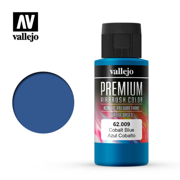Vallejo Premium Airbrush Color (Cobalt Blue) 60ml - Χρώμα Αερογράφου Vallejo Premium (Cobalt Blue) 60ml