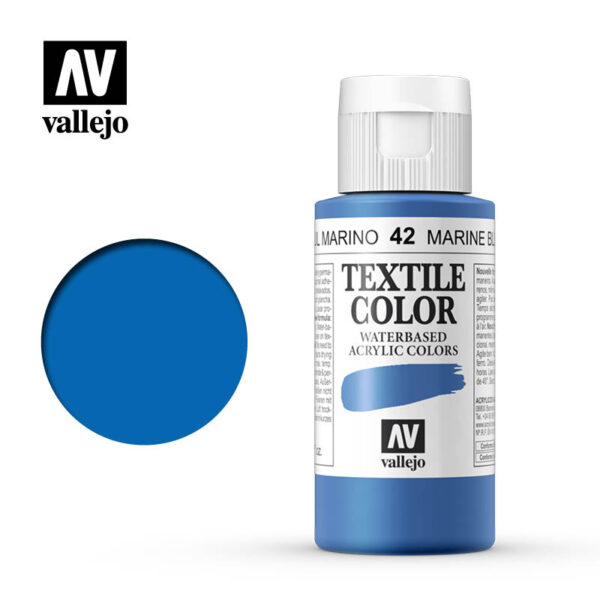 Vallejo Textile Color (MARINE BLUE 60ml) - Χρώμα Vallejo για ύφασμα (MARINE BLUE 60ml)