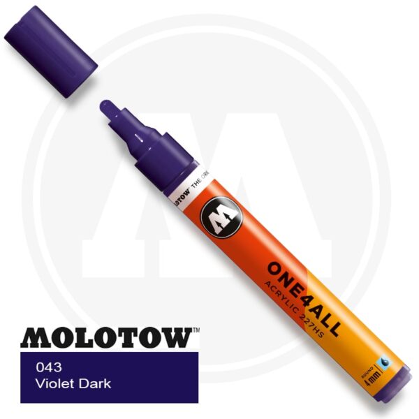 Molotow One4all Ακρυλικός Μαρκαδόρος 043 Violet Dark (4mm)