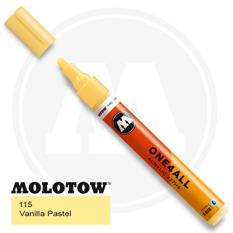 Molotow One4all Ακρυλικός Μαρκαδόρος 115 Vanilla Pastel (4mm)