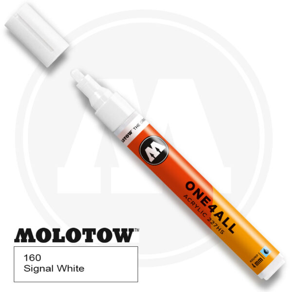 Molotow One4all Ακρυλικός Μαρκαδόρος 160 Signal White (4mm)