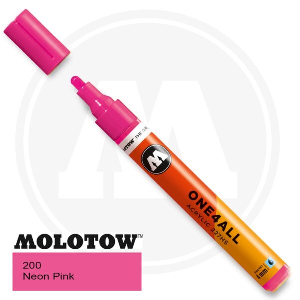 Molotow One4all Ακρυλικός Μαρκαδόρος 200 Neon Pink (4mm)