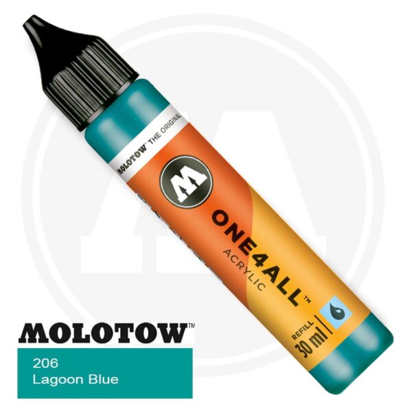 Molotow One4all Refill 30ml (206 Lagoon Blue)
