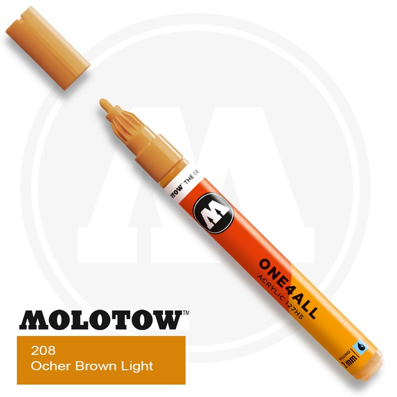 Molotow One4all Ακρυλικός Μαρκαδόρος 208 Ocher Brown Light (2mm)