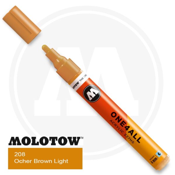 Molotow One4all Ακρυλικός Μαρκαδόρος 208 Ochre Brown Light (4mm)