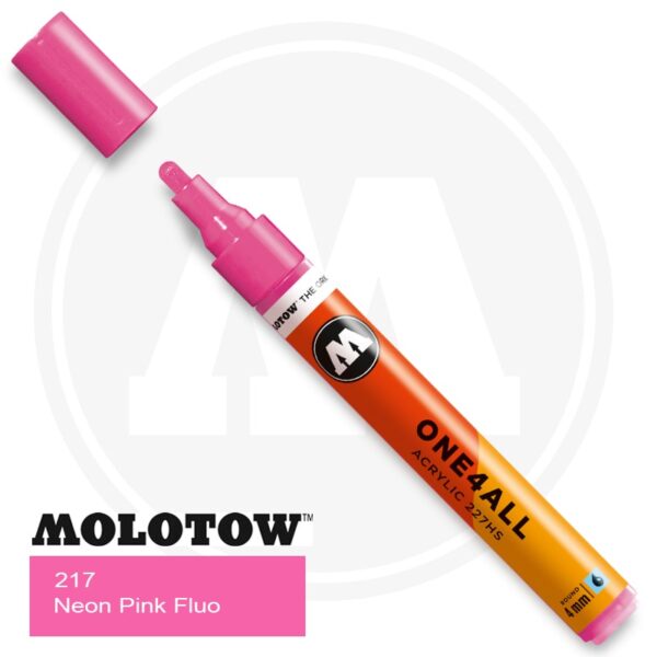 Molotow One4all Ακρυλικός Μαρκαδόρος 217 Neon Pink Fluo (4mm)
