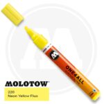 Molotow One4all Ακρυλικός Μαρκαδόρος 220 Neon Yellow Fluo (4mm)